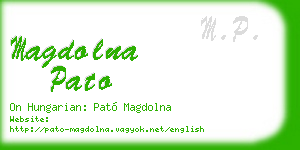magdolna pato business card