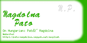 magdolna pato business card